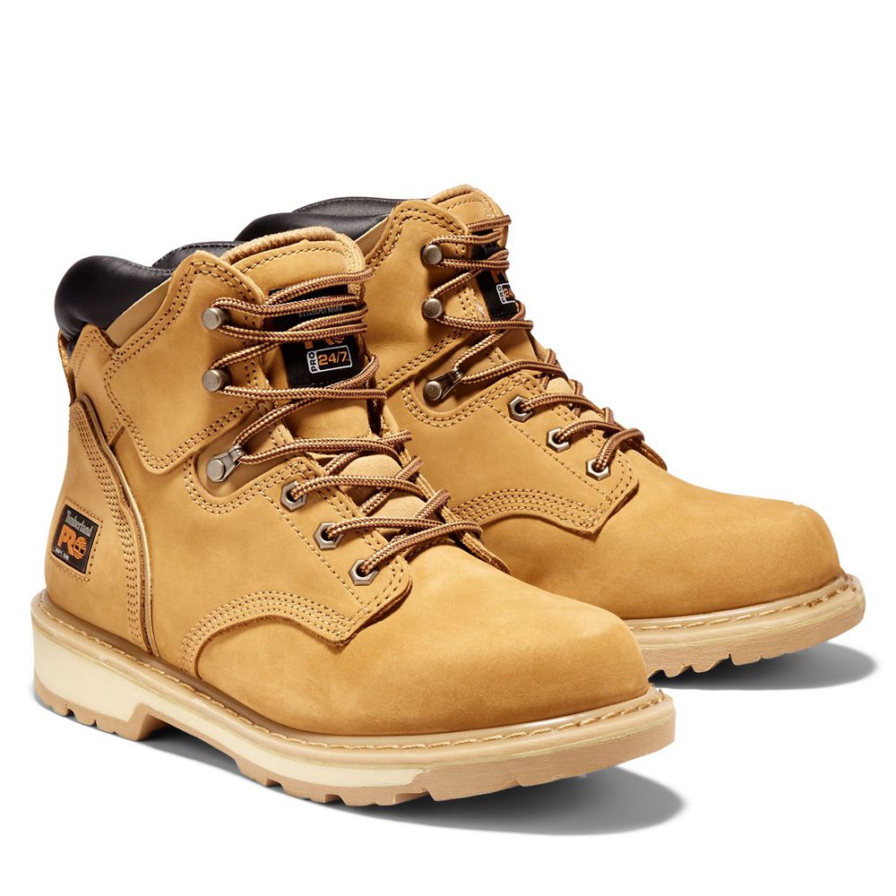 Botas de Trabajo Masculino - Timberland Pro® Pit Boss 6\" Soft Toe - GEPOY8063 - Marrom